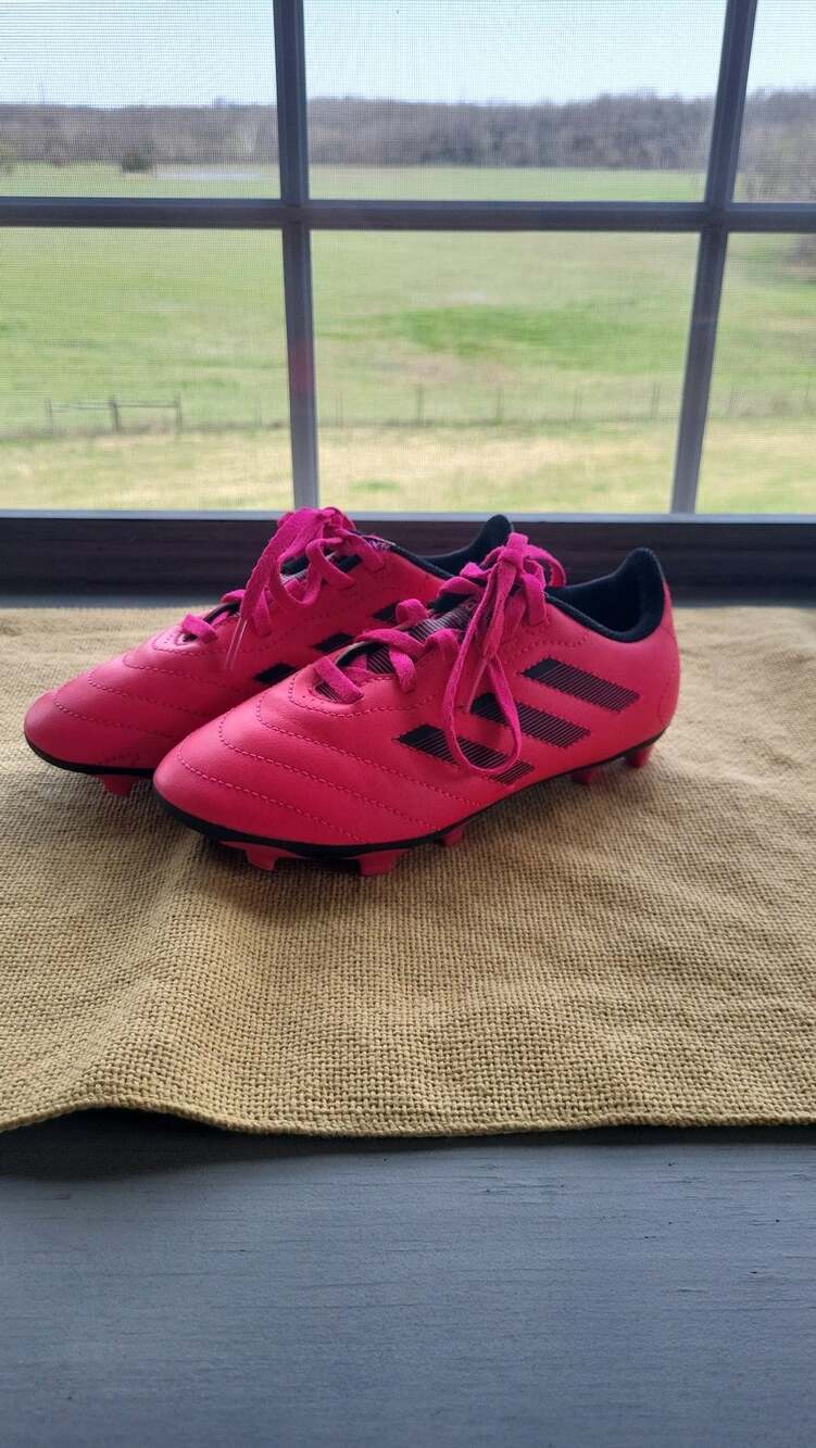 adidas Kids Goletto VIII FG J Pink Black Soccer Cleats, size 1